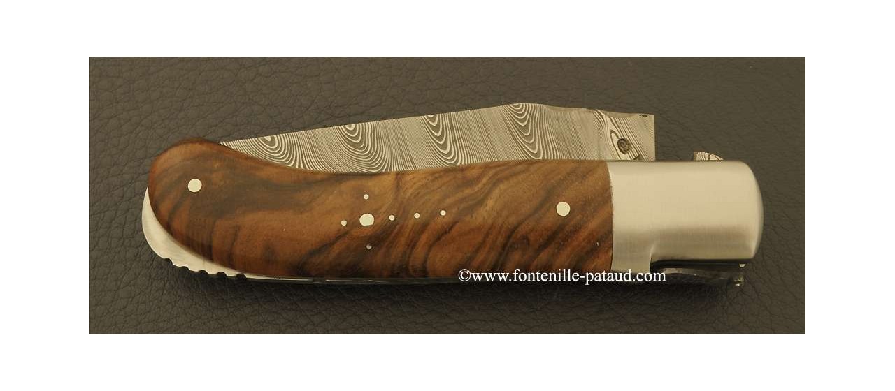 Laguiole Knife Gentleman Damascus Range Walnut