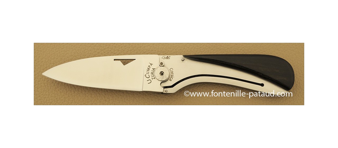 Corsican U Cumpa knife Classic range Ebony