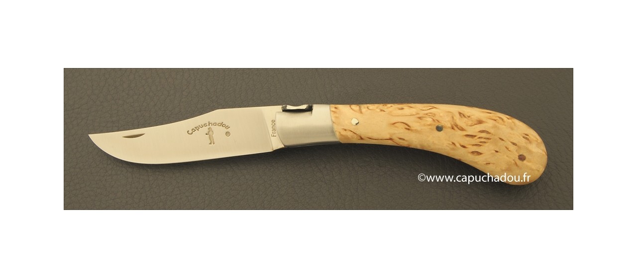 "Le Capuchadou" 10 cm hand made knife, Boxwood