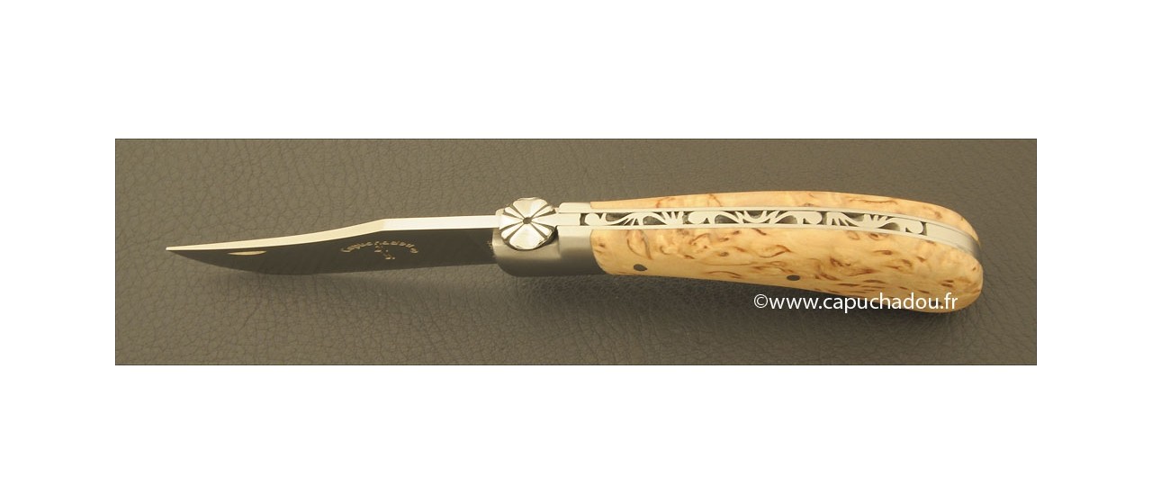 "Le Capuchadou" 10 cm hand made knife, Boxwood