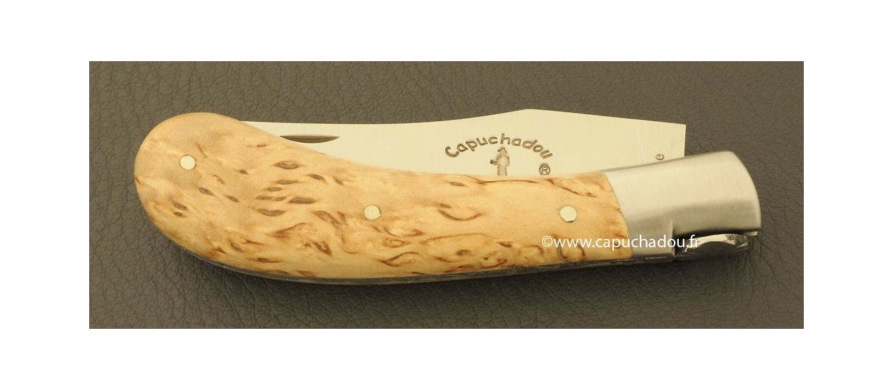 "Le Capuchadou" 10 cm hand made knife, Boxwood