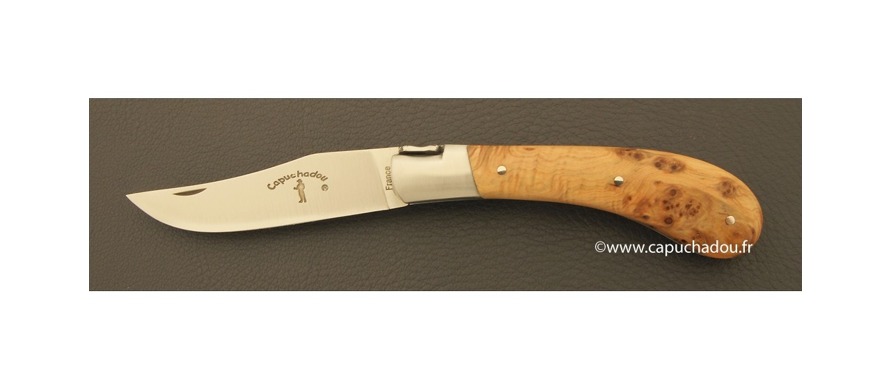 "Le Capuchadou" 10 cm hand made knife, Boxwood