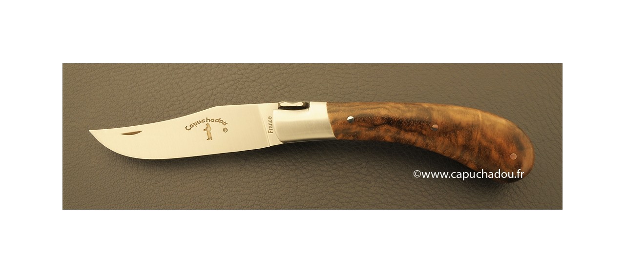 "Le Capuchadou" 10 cm hand made knife, Boxwood