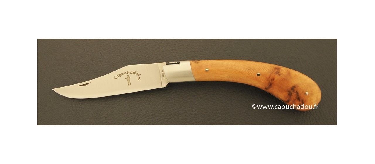 "Le Capuchadou" 12 cm hand made knife, juniper
