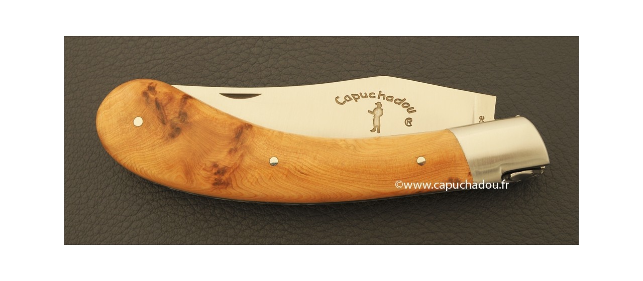 "Le Capuchadou" 12 cm hand made knife, juniper