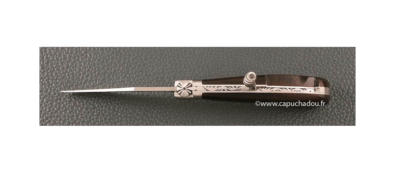 "Le Capuchadou" 12 cm Corkscrew, Real Ebony