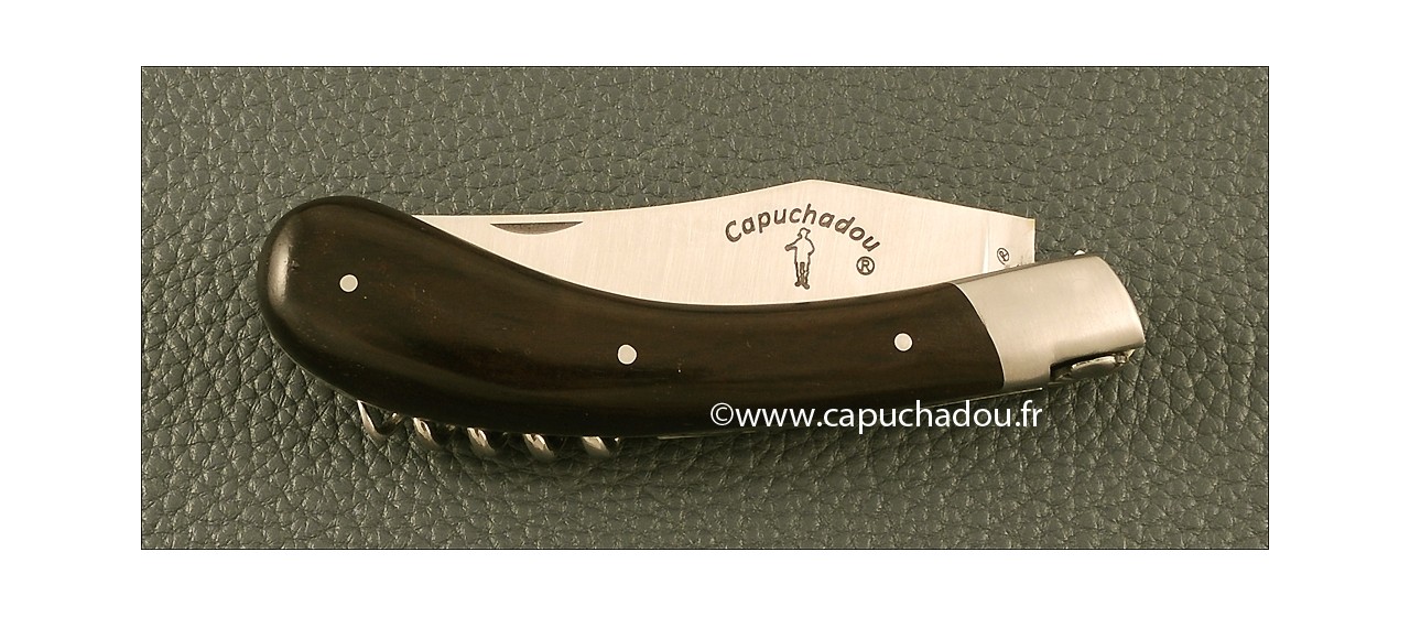 "Le Capuchadou" 12 cm Corkscrew, Real Ebony