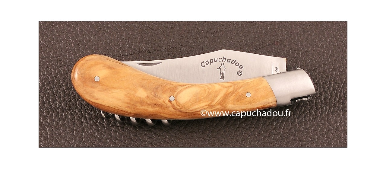 "Le Capuchadou" 12 cm Corkscrew, Olivewood