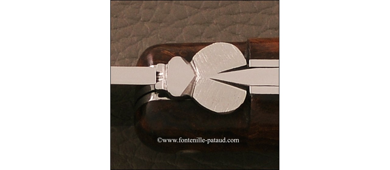 Safety laguiole knife with Arizona wood handle