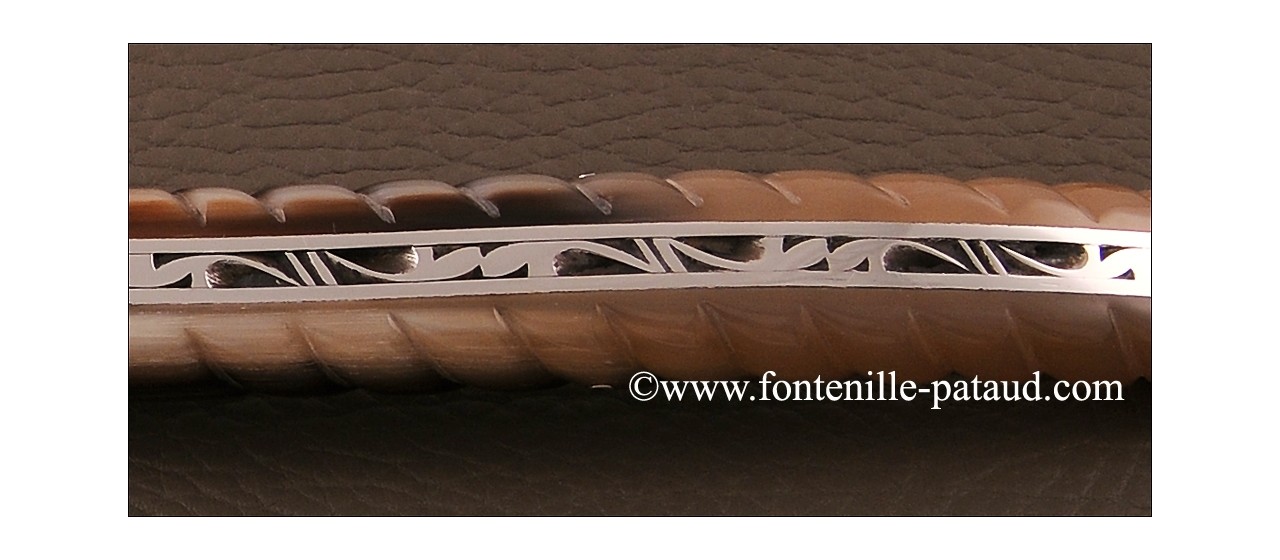 Carved laguiole knife 