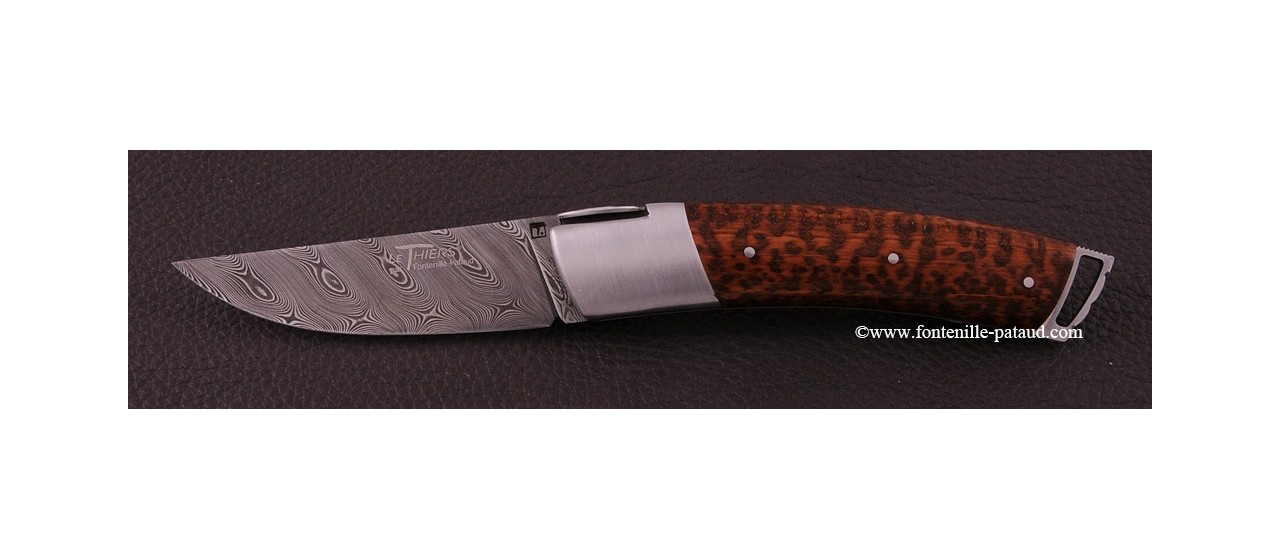 Le Thiers ® Gentleman knife Damascus Amourette