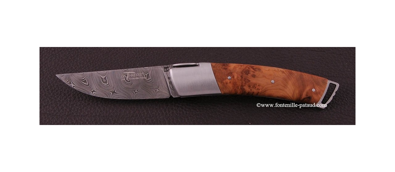 Le Thiers ® Gentleman knife Damascus Juniper