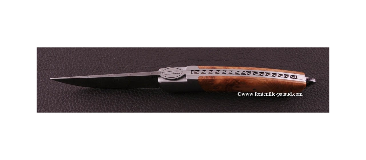 Le Thiers ® Gentleman knife Damascus Juniper