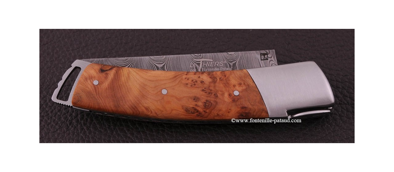 Le Thiers ® Gentleman knife Damascus Juniper