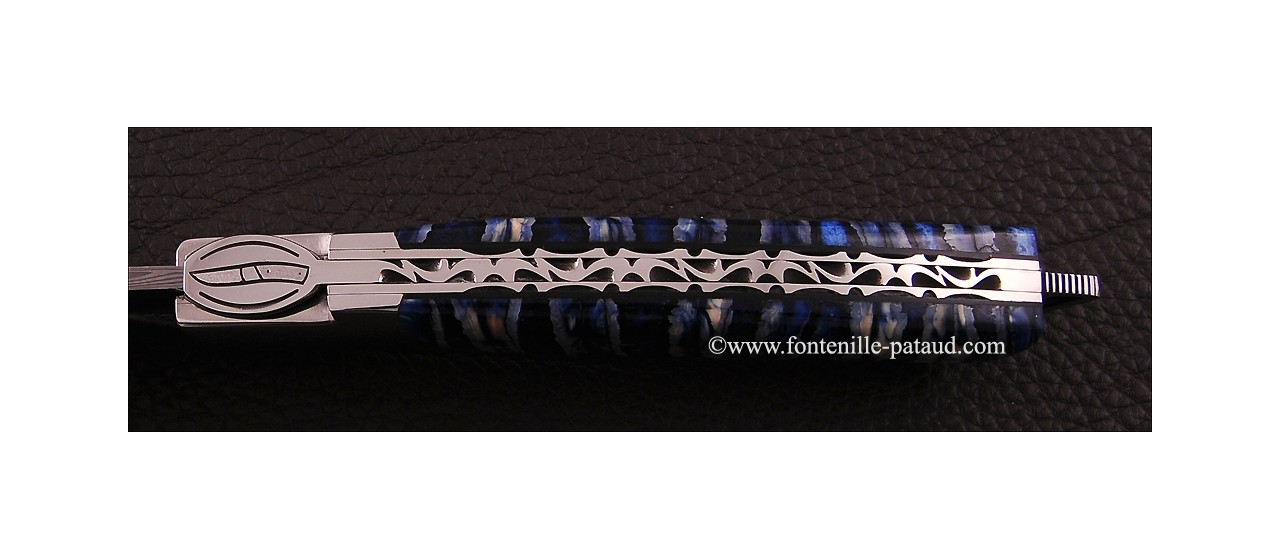 Couteau Le Thiers ® Gentleman Damas Molaire de Mammouth