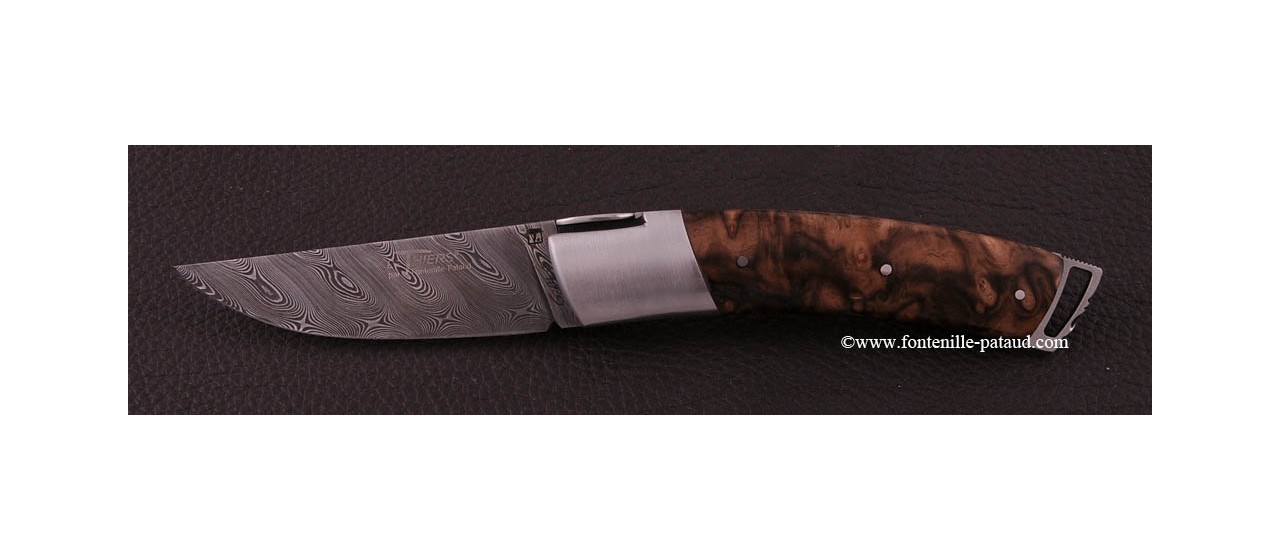 Le Thiers ® Gentleman knife Damascus Walnut