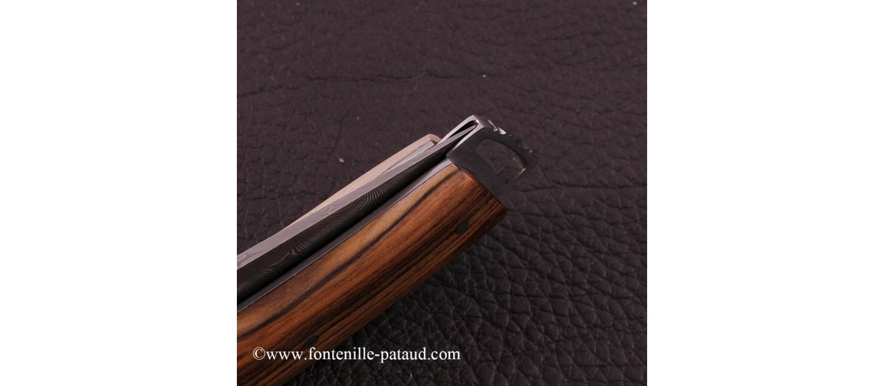 Le Thiers ® Gentleman knife Damascus Pistachio wood