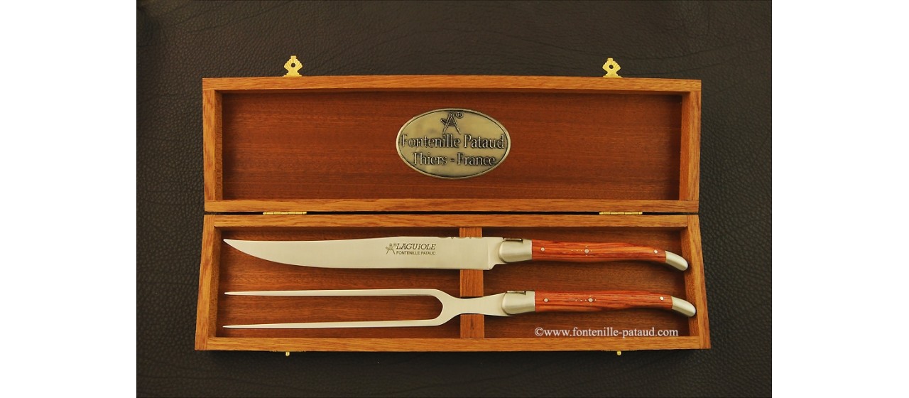 Laguiole Knife Carving Set Rosewood