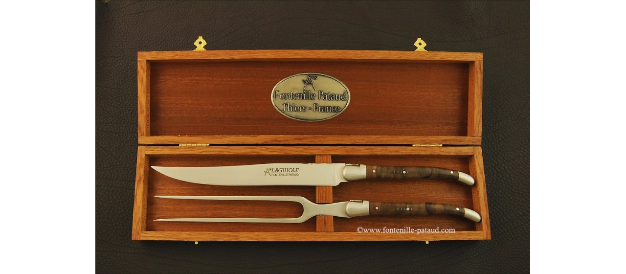 Laguiole Carving Set Walnut