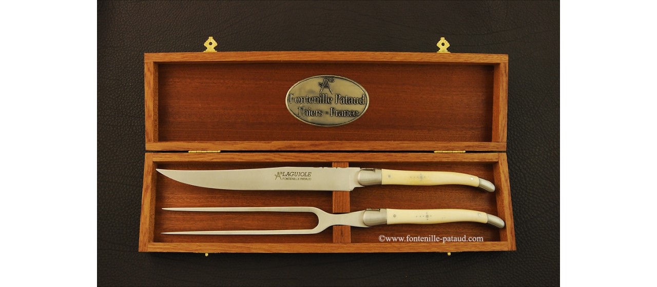 Laguiole Carving Set Real bone