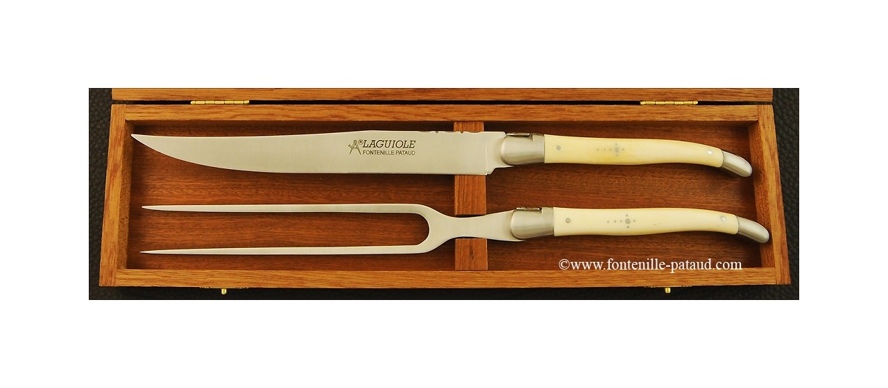 Laguiole Carving Set Real bone