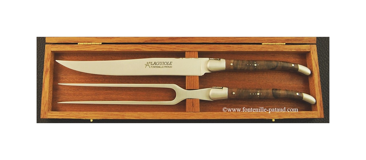 Laguiole Carving Set Walnut