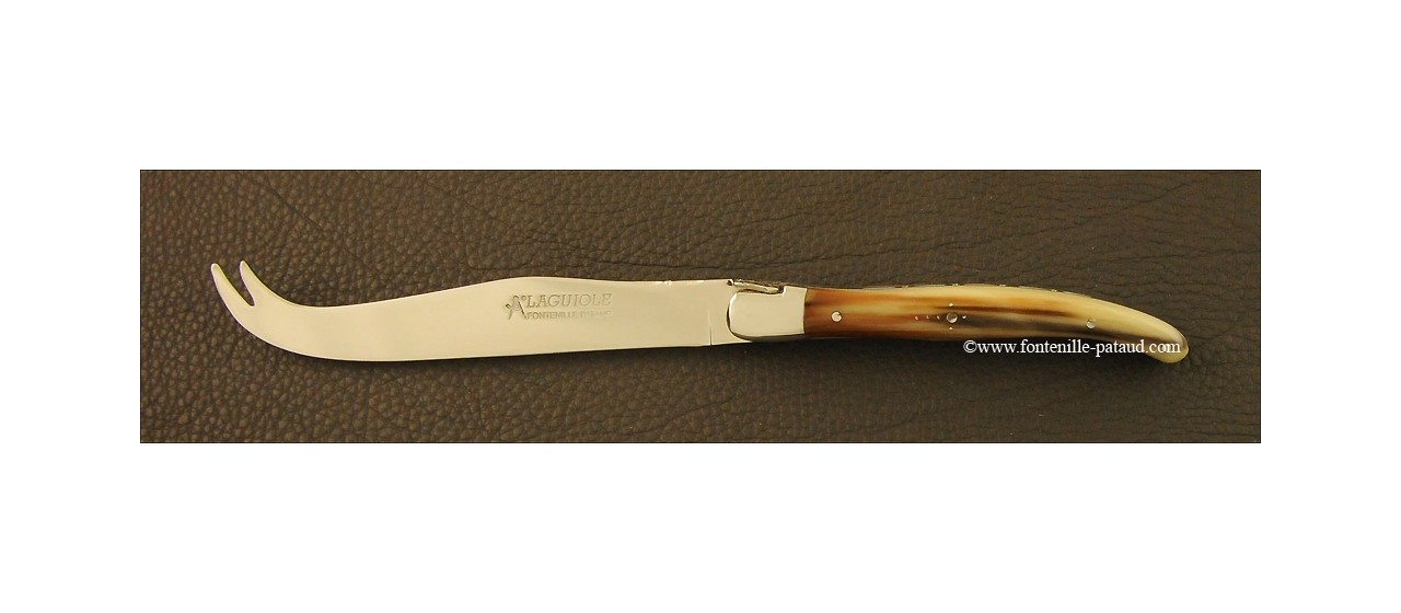 Laguiole Cheese Knife Real horn tip