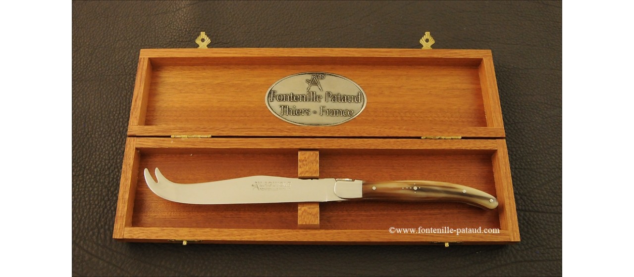 Laguiole Cheese Knife Real horn tip