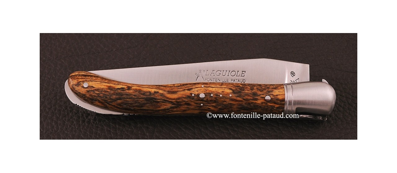 Couteau Laguiole de fabrication française en bocote du mexique