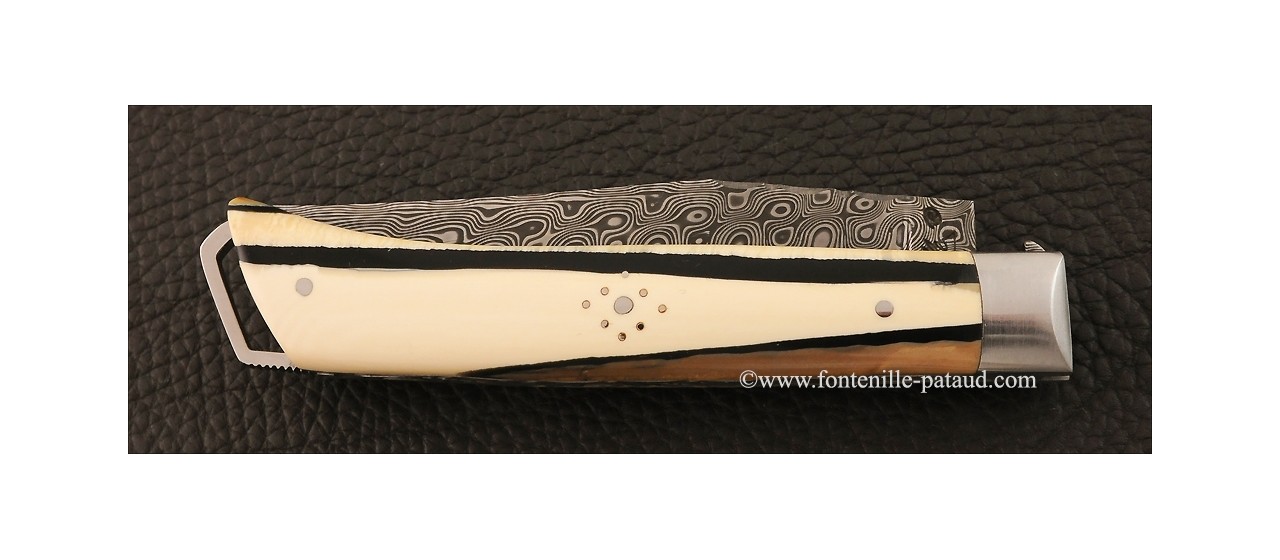 Alpin knife stabilized mammoth ivory