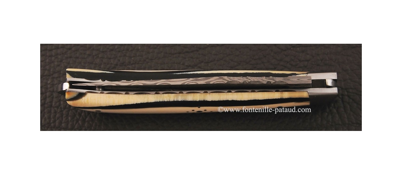 Couteau alpin ivoire de mammouth stabilisé