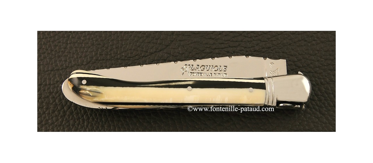 Laguiole knife mammoth ivory with safety system