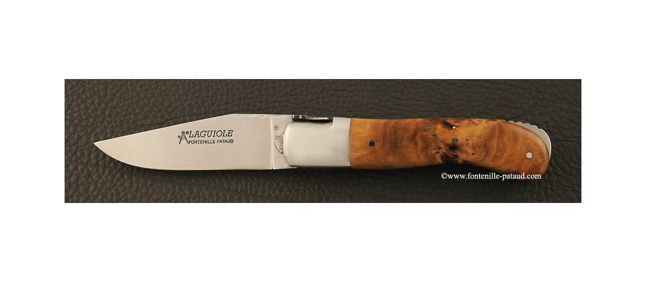 Laguiole Knife Gentleman Classic Range Stabilized poplar Burl