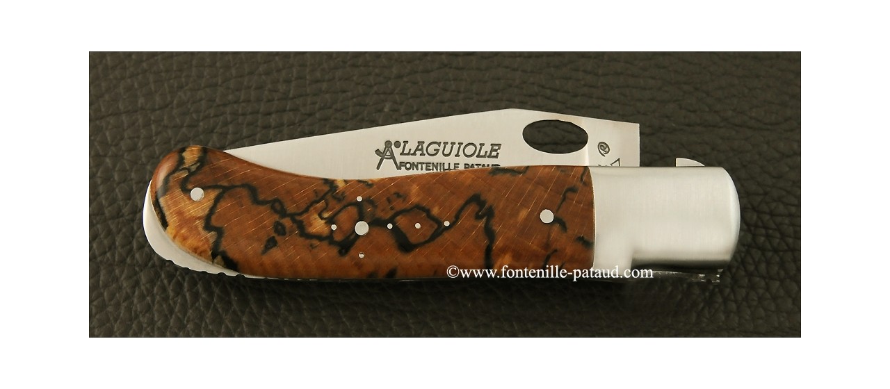 Laguiole Knife Gentleman Single Hand Opening Range stabilized beech