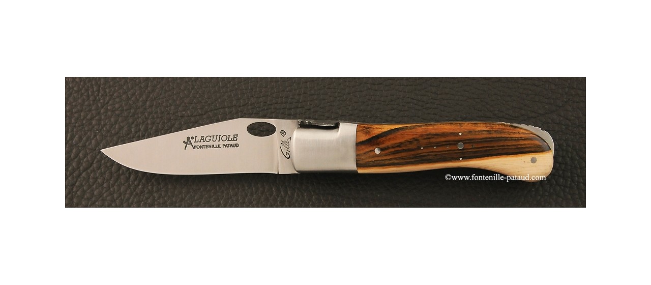 Laguiole Knife Gentleman Single Hand Opening Range pistachio wood