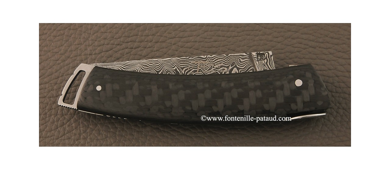 Le Thiers ® Gentleman knife Damascus Pistachio wood