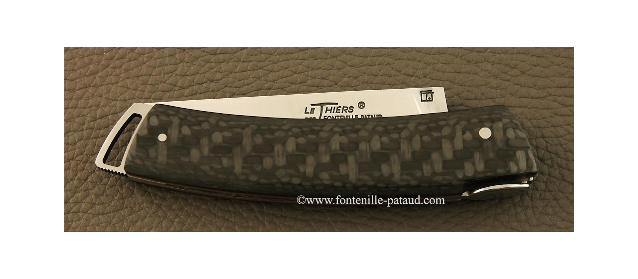 Le Thiers ® Gentleman knife carbon fiber 