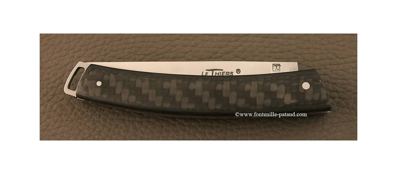 Le Thiers® Nature Carbon fiber red knife