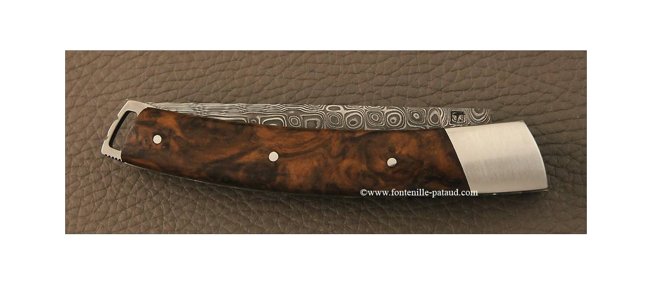 Le Thiers® Nature Damascus Walnut knife