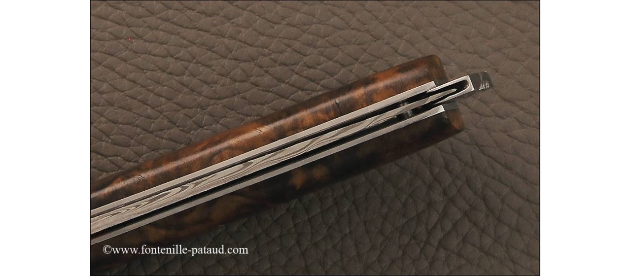 Le Thiers® Nature Damascus Walnut knife