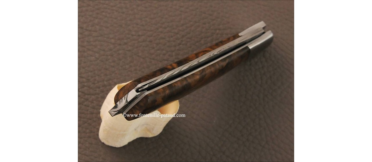 Le Thiers® Nature Damascus Walnut knife