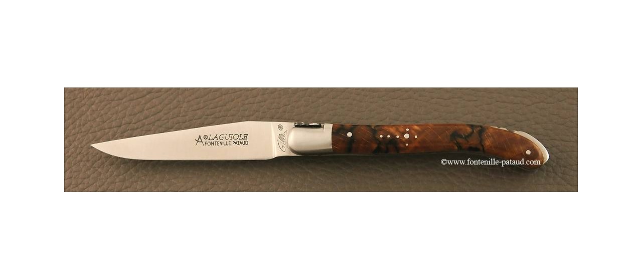 Laguiole Knife XS Classic Range Stabilized beech