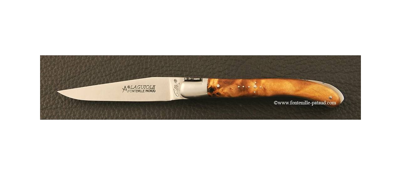 Laguiole Knife XS Classic Range Stabilized poplar burl