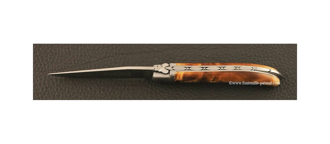 Laguiole Knife XS Classic Range Stabilized poplar burl