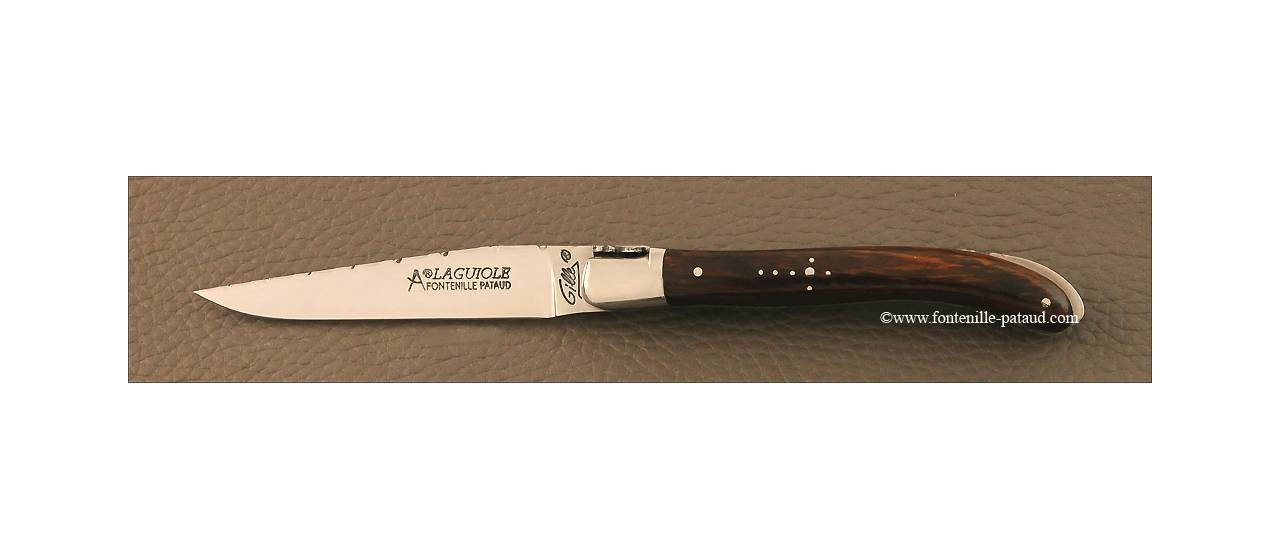 Couteau Laguiole XS Guilloche bois de fer d' Arizona