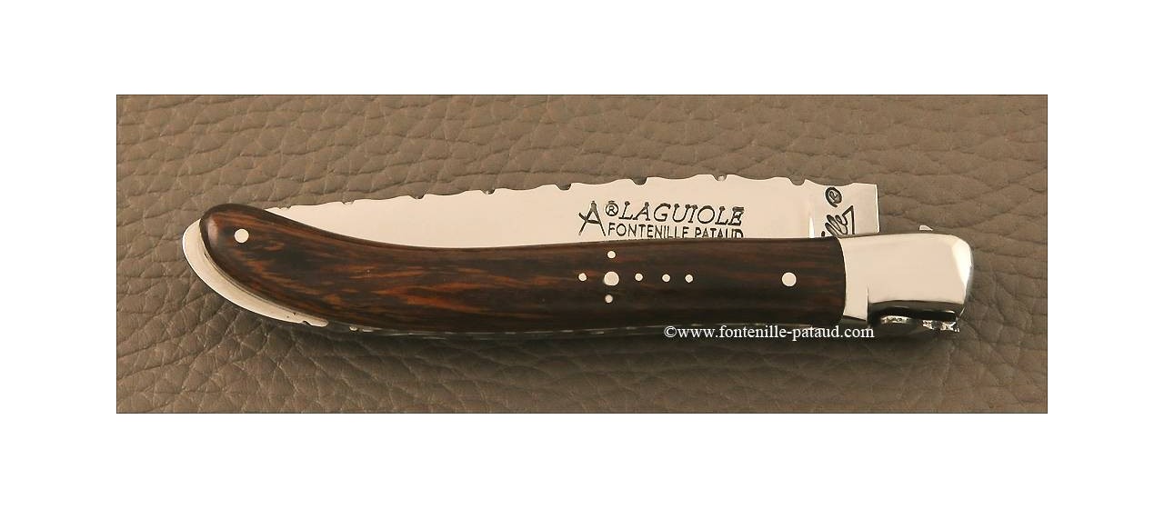 Couteau Laguiole XS Guilloche bois de fer d' Arizona