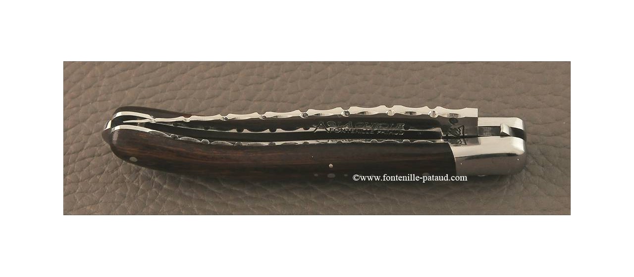 Couteau Laguiole XS Guilloche bois de fer d' Arizona