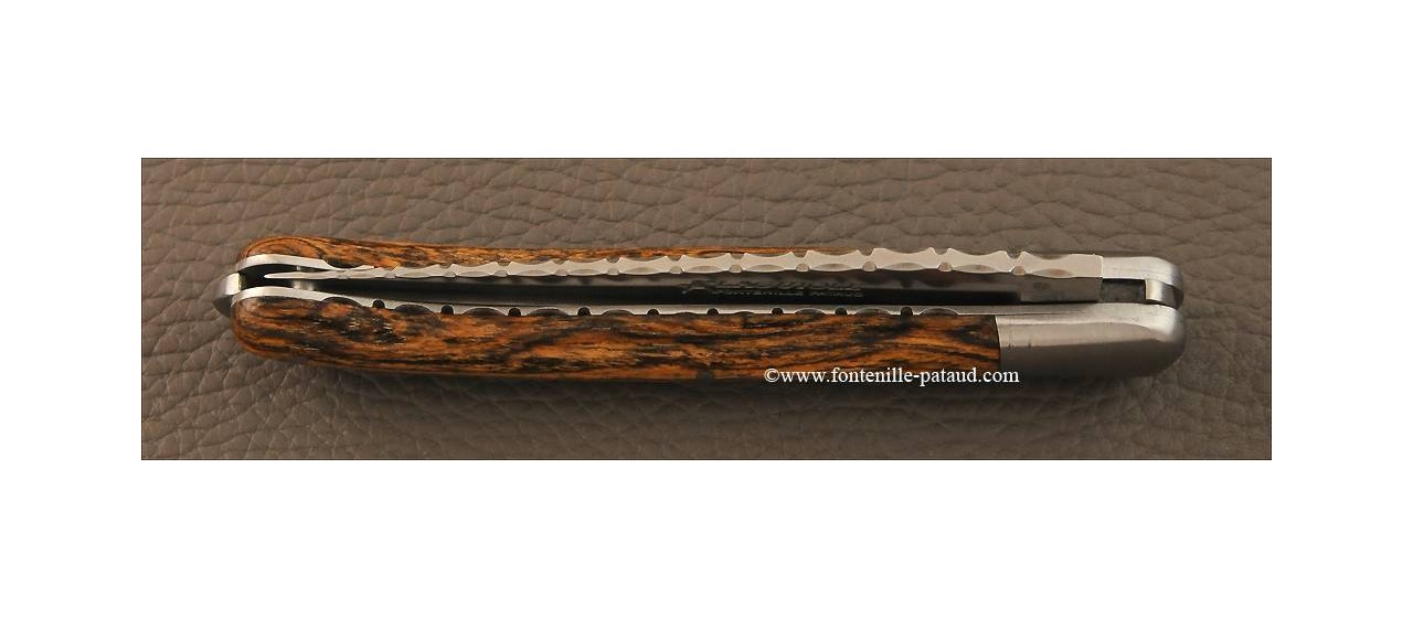 Couteau laguiole de France guilloché en bocote