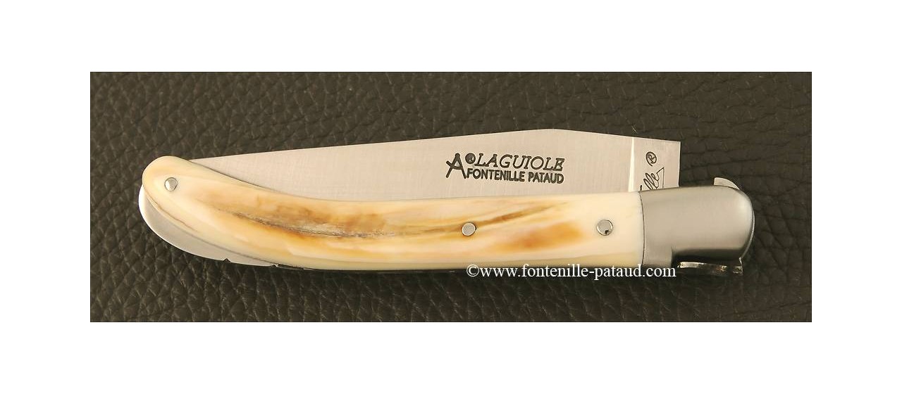 Couteau Laguiole Le Pocket en ivoire de phacochère
