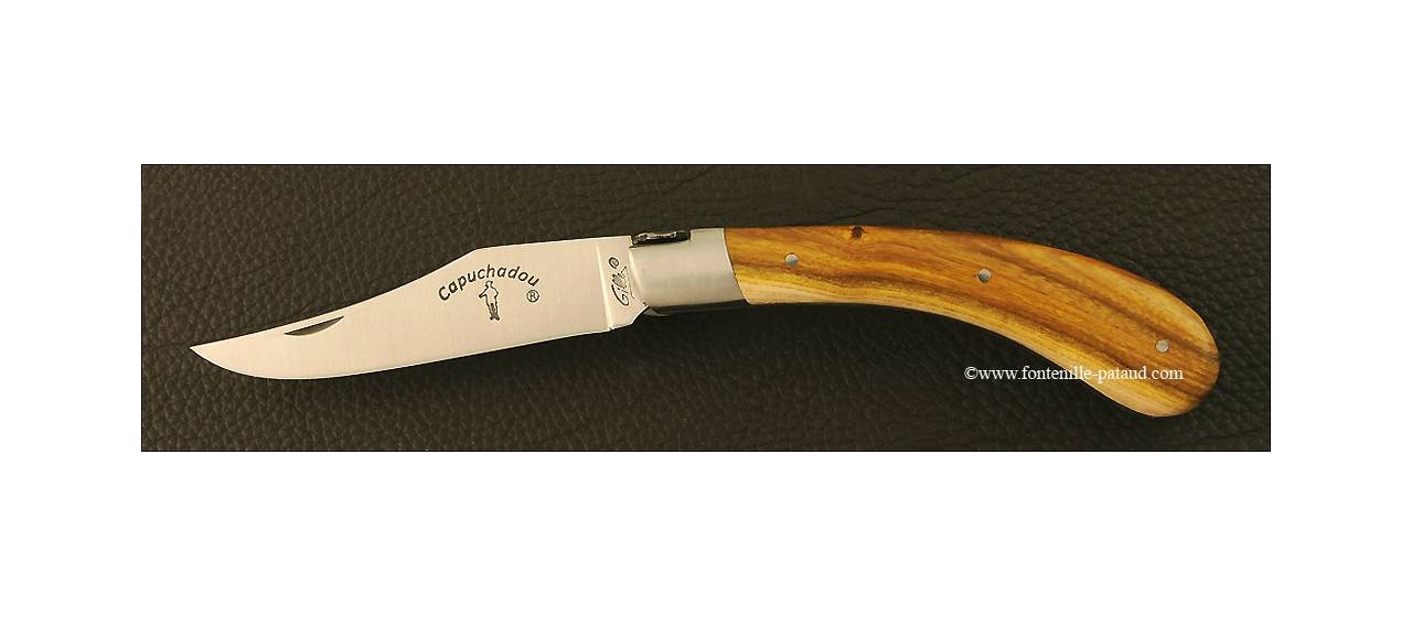 "Le Capuchadou" 12 cm hand made knife, pistachio